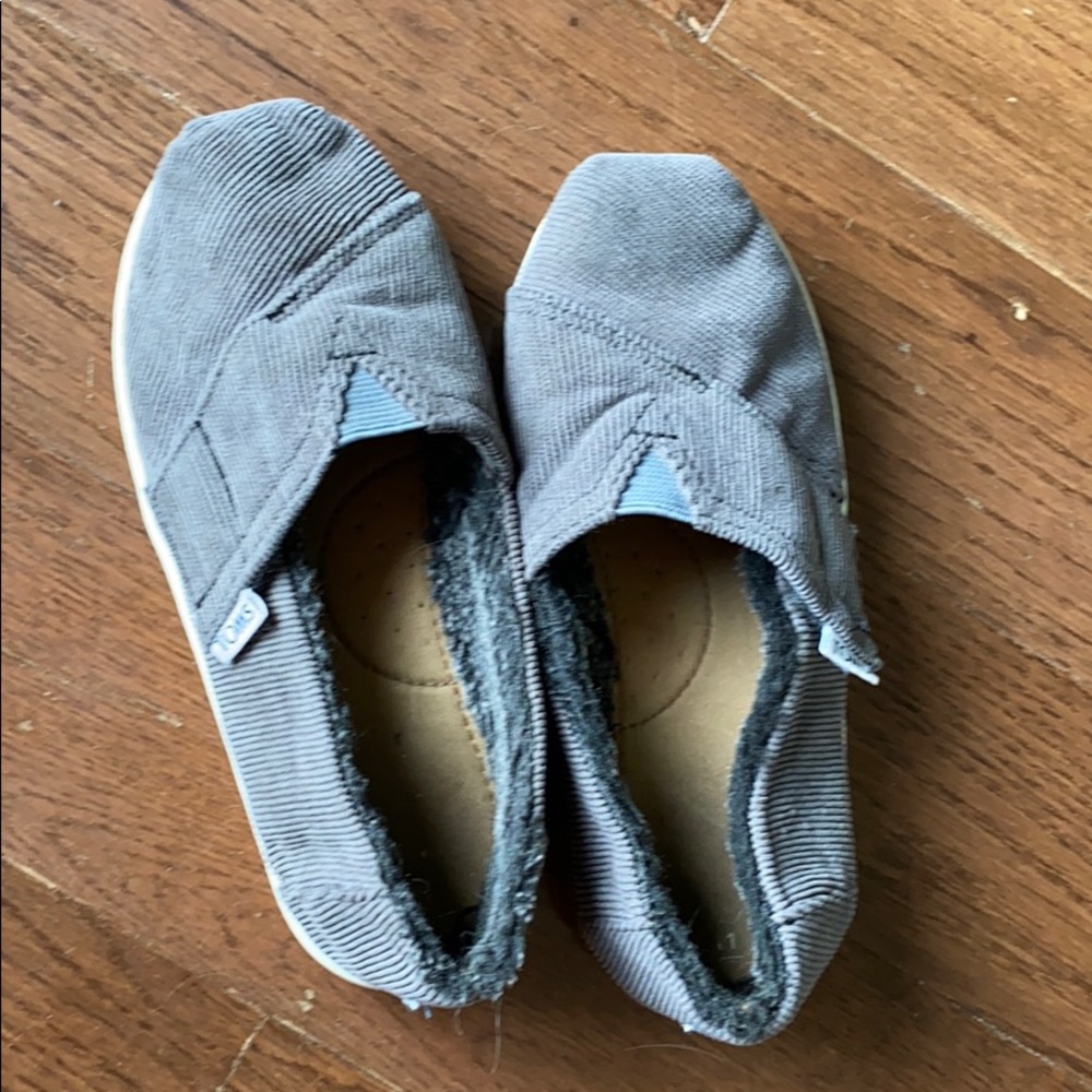 Toms grey corduroy
